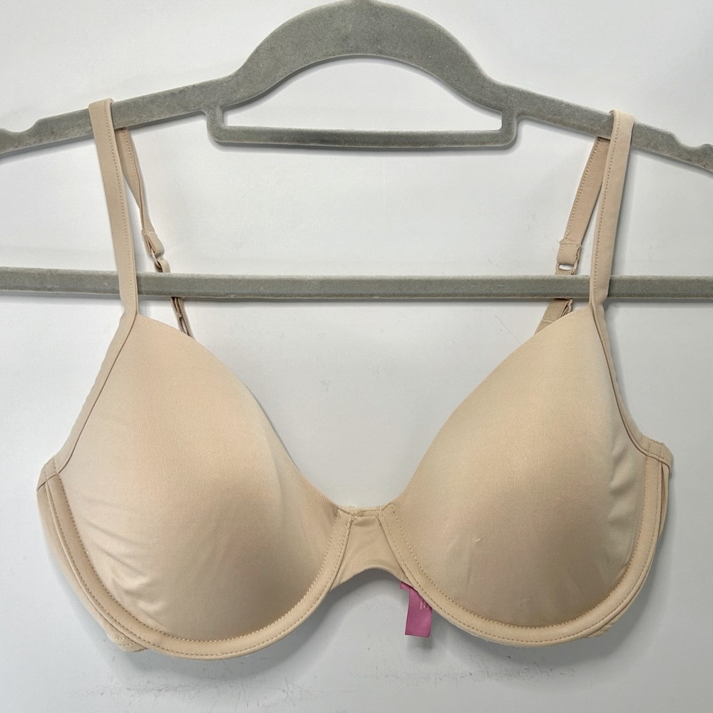 Victoria’s Secret T-Shirt Demi Neutral Tan Adjustable Strap Bra 36D